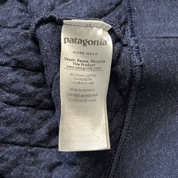Patagonia Quilted Snap T Pullover Mens Medium Blue Organic Cotton - Picture 6 of 10
